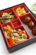 Bento Box with salad and Dessert