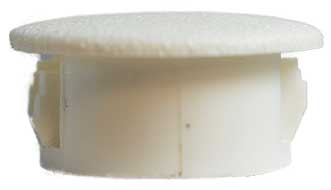 Plastic Cap 22 mm Round flatTop white